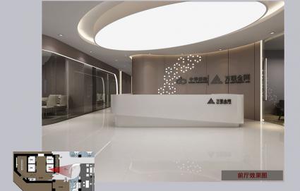 1080平米萬聯金網辦公室裝修